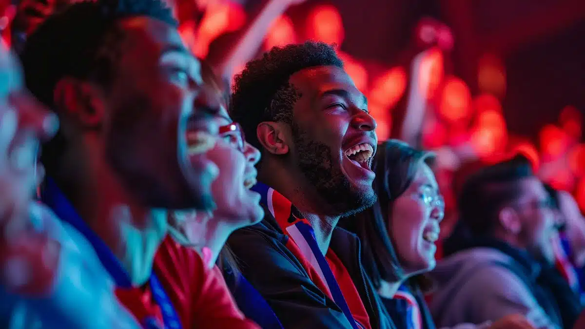 Fans eagerly watching a PSG match, anticipating the new lineup performance.